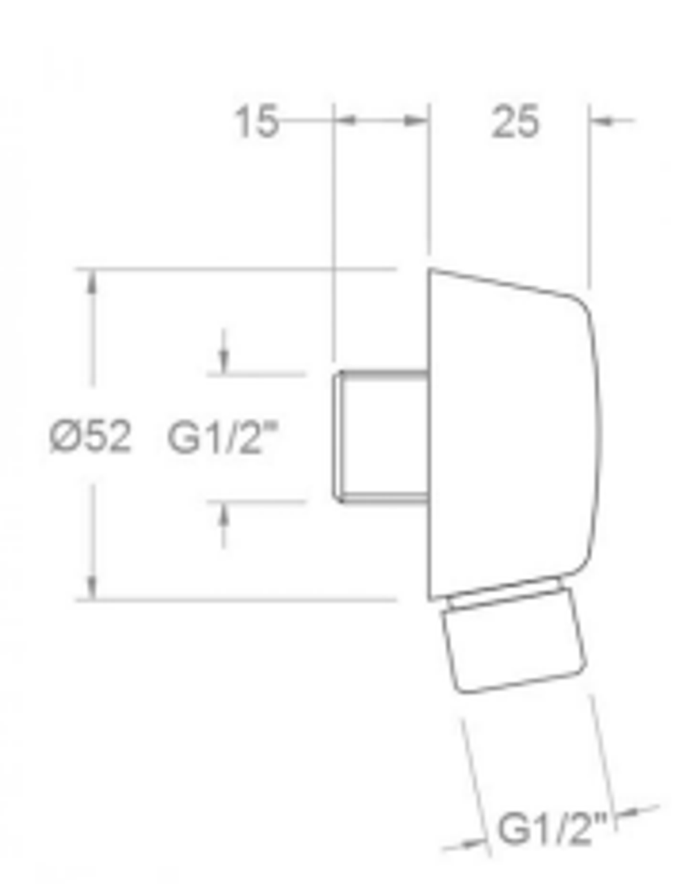 Шланговое подключение 999002NC никель