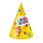 Колпаки праздничные «Три кота», 6 шт