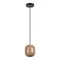 5053/1G PENDANT ODL24 447 черный/св.терракотовый/металл Подвес GU10 LED 4W OVALI