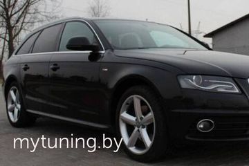Накладки на пороги V.1 для Audi A4 B8 2007-2015 Sedan/Avant
