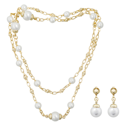 Комплект Fiore Luna, колье и серьги SG200097E-001 G