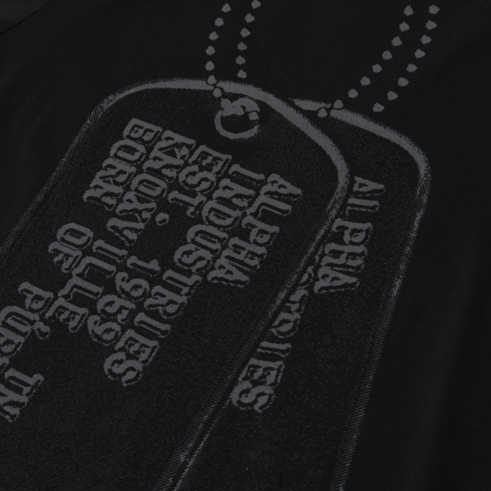Футболка Alpha Industries Alpha Dog Tag (Чёрная)