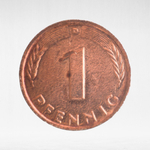 Germany, 1 Pfennig, 1977, (Munich Mint - "D"), VF