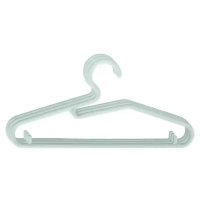 Комплект вешалок для детской одежды, 3 шт, размер 34 см, зеленый