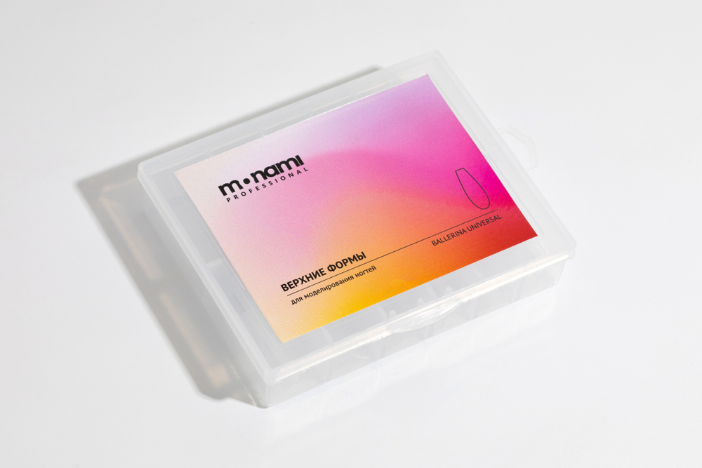 Monami Верхние формы для наращивания, Балерина универсальный изгиб, 100шт