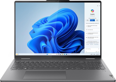 Ноутбук Lenovo Yoga 7 2-in-1 16IML9, 16'', Storm Grey, KB RUS/ENG, Power Cord EU (83DL0002US) в регионах России
