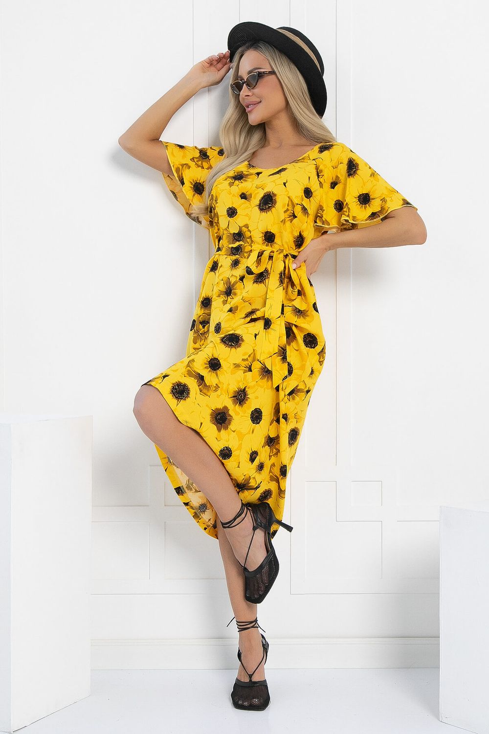 Платье Теплое лето (желтое) П12878-19М LT Collection