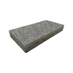 Тротуарная плитка ПРЯМОУГОЛЬНИК 600х300 мм - Гранит+ Серый с черным