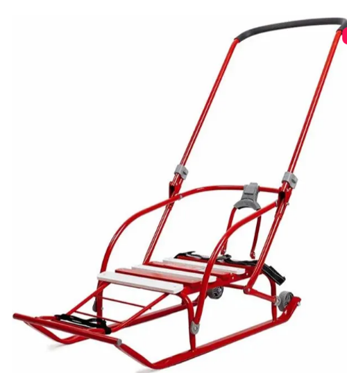 N2 Санки детские складные "Nikki 2" алые