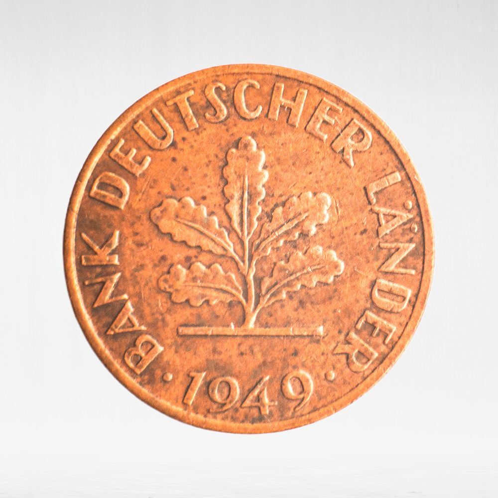 Germany, 1 Pfennig - Bank of German States, 1949, (Munich Mint - "D"), VF