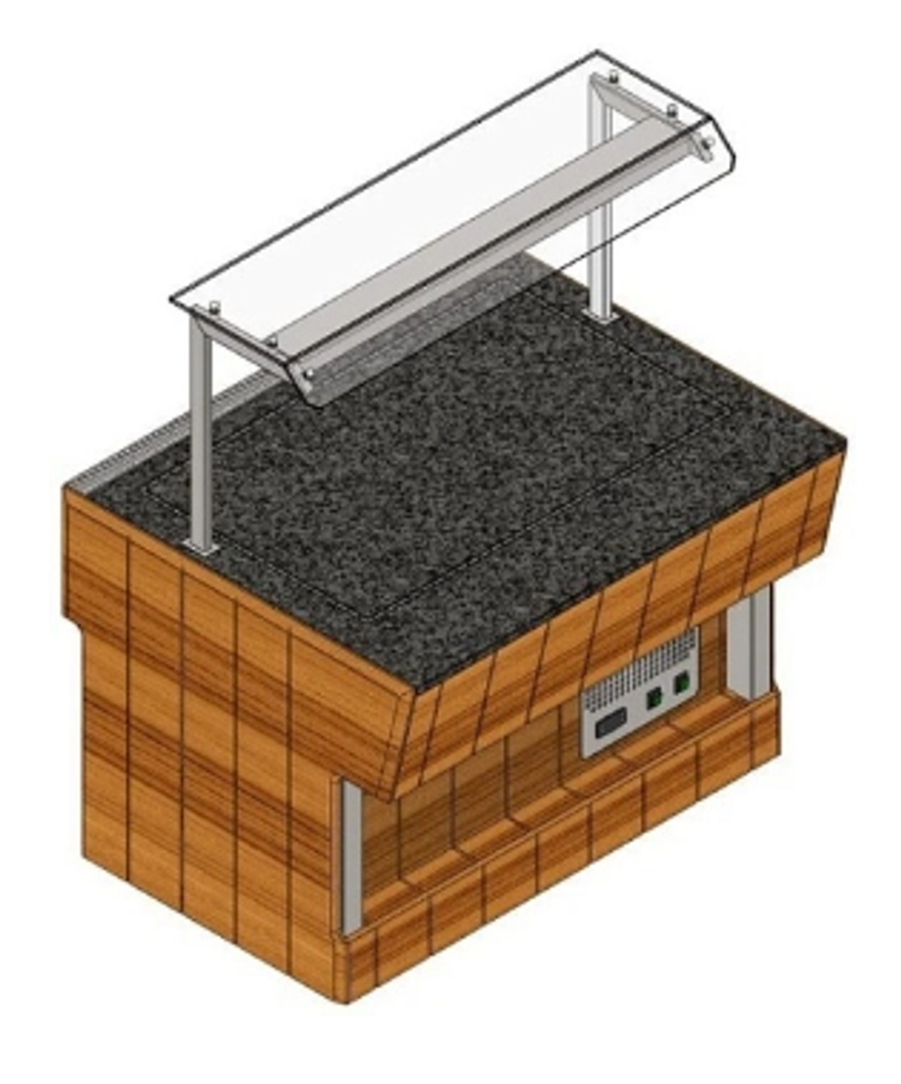 Прилавок с охлаждаемой поверхностью островной REFETTORIO Capital RС53SP