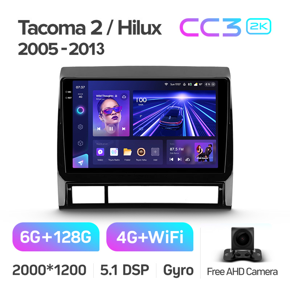 Teyes CC3 2K 9"для Toyota Tacoma, Hilux 2005-2013