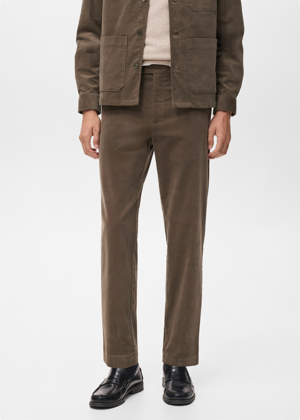 Вельветовые брюки regular fit из хлопка