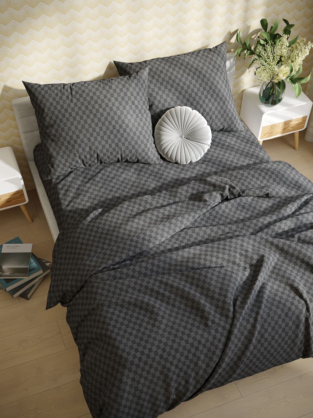 Простынь на резинке поплин Сказка "Роджер" 140x200 см