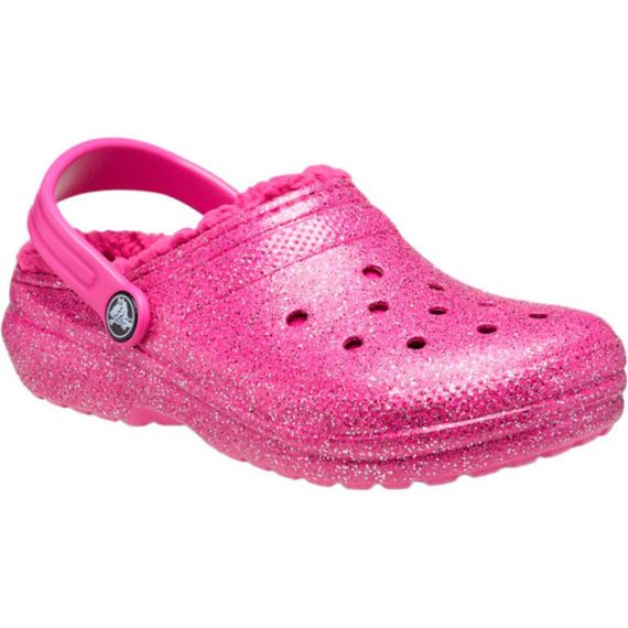 Crocs Classic Lined Glitter Clog 'Pink'