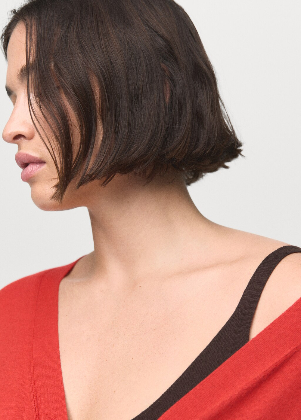 Трикотажный кардиган с V-образной горловиной