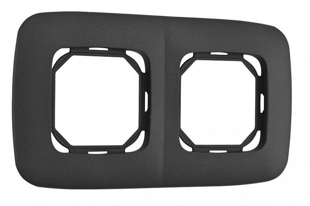 Рамка на 2 поста Arte Milano am-505.05 505.05-2.black