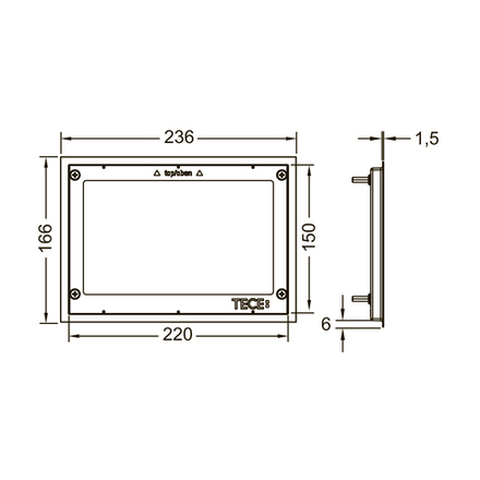 Декоративная рамка для монтажной рамки (глянцевый)