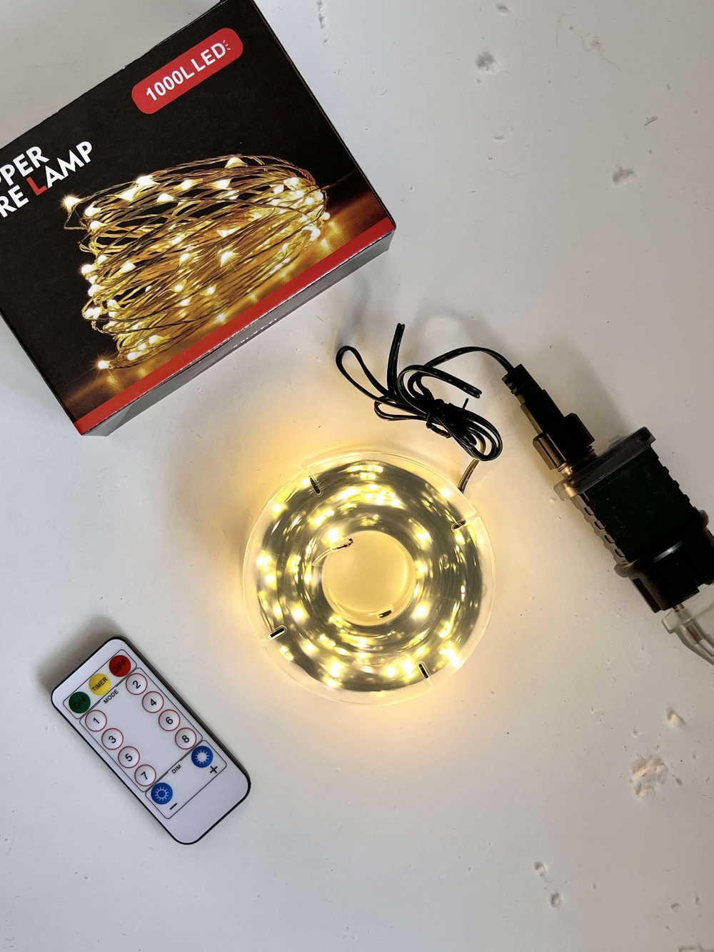 Гирлянда Роса на зеленом проводе с пультом