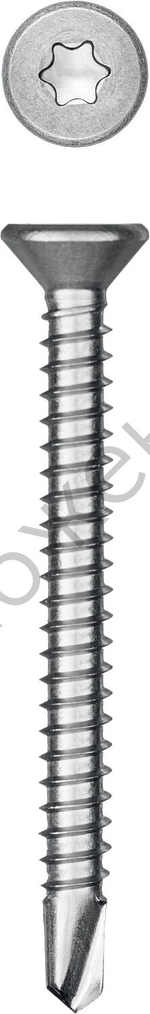 KRAFTOOL DS-C 50 х 4.8 мм, А2, сверло, потай, ТХ25, саморез нержавеющий, 150 шт (300932-48-050)