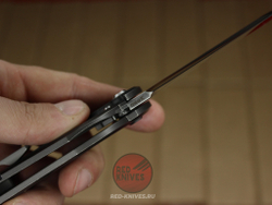 Нож CHAVES KNIVES 229 REDENCION KICKSTOP FLIPPER KNIFE TITANIUM CHISEL RK-432