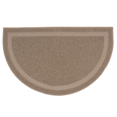 Duvo+ коврик для кошачьего туалета полукруглый, бежевый, 61x37.5см