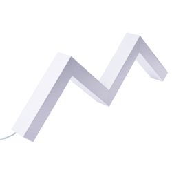 ULO-K19A 30W-4000K-Z30-120 IP40 WHITE Светильник линейный светодиодный подвесной. Зигзагообразный. профиль 50х70мм. Белый свет 4000K. 3000Лм. Алюминий. Цвет белый. TM Uniel