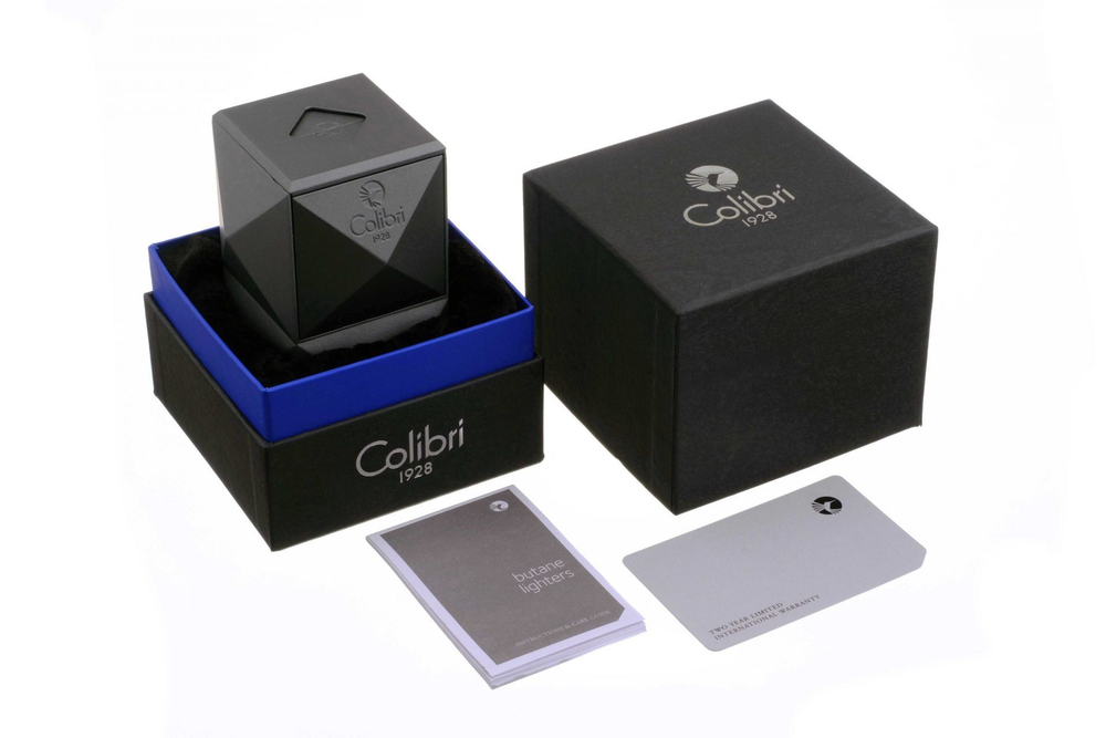 Зажигалка настольная Colibri Quasar, Черный лак LI710T1 УЦЕНКА