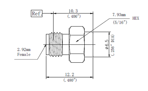 LF-CFT-2.92F-40G, Коаксиальная согласованная нагрузка, 40ГГц