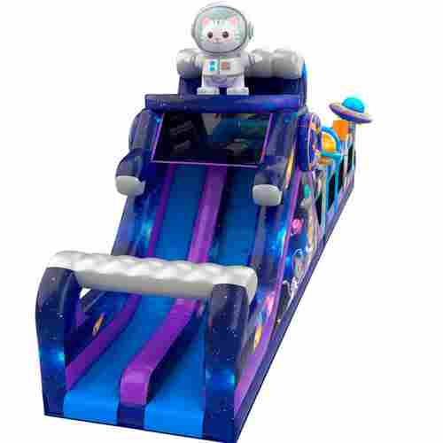 Надувная полоса препятствий «Космическое приключение», 17×3,3×6,4 м