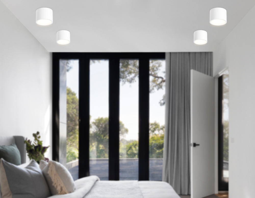 Светильник накладной TN6550 WH белый IP44 GX53 max 15W D82*60