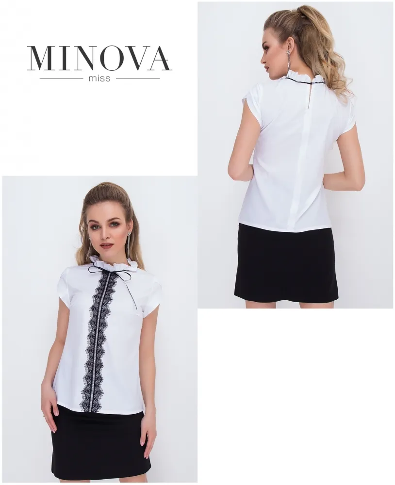Блуза 1049-белый Minova
