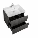 Тумба с раковиной Art&Max AM-Verona-Push-700-2C-SO-KD/AM-LAV-700-MR-FА Kadena Dark