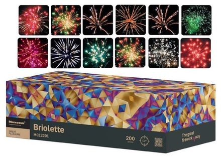 Батарея салютов "Briolette" MC12201 200 залпов *1.2"  (1/1)