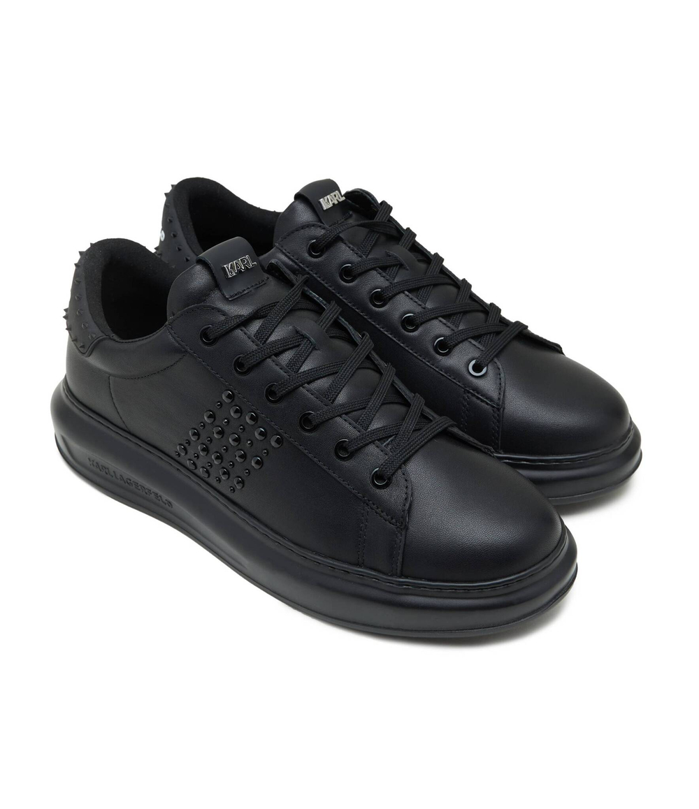 Кожаные кроссовки kapri Karl Lagerfeld - черный(KL52574)