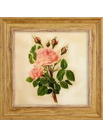 Картина настенная интерьерная в раме "под дерево" 26*26 см