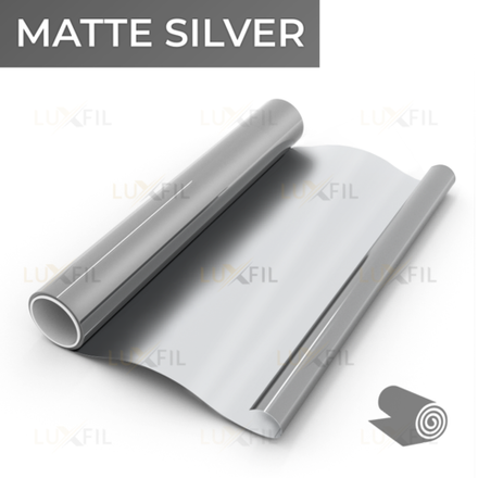 Пленка для окон декоративная MATTE SILVER LUXFIL, 1,524x30м. (рулон)