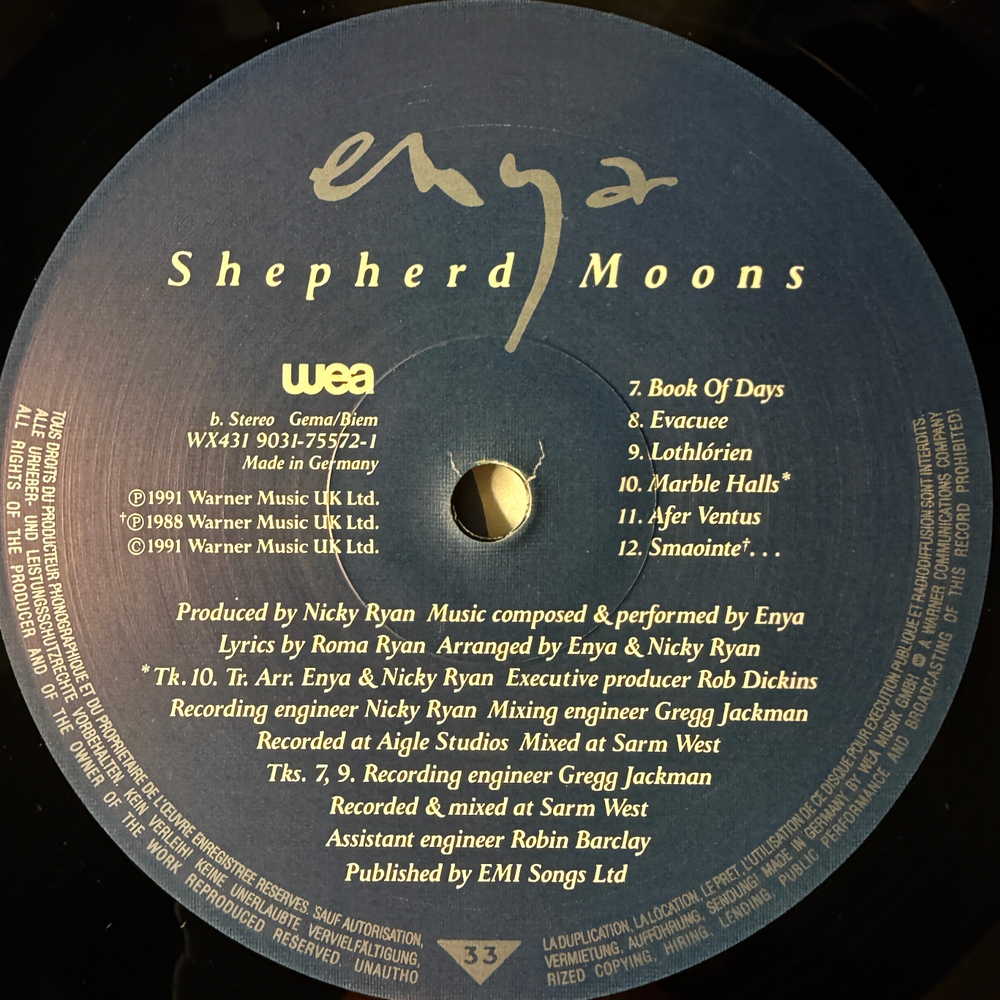 Enya- Shepherd Moons (Германия 1991г.)