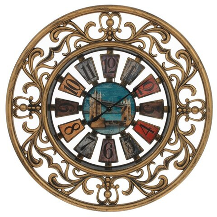 GAEM Часы настенные декоративные, L46 W4,5 H46 см, (1xАА не прилаг.)