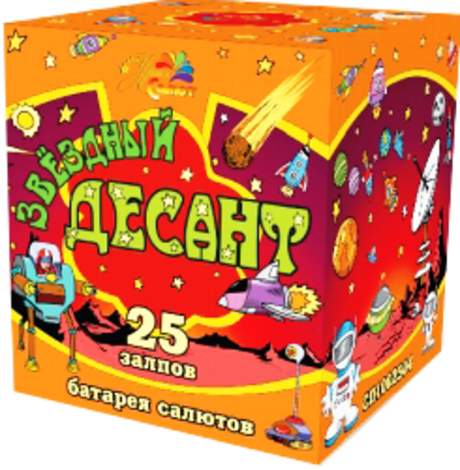 Батарея салютов УРАЛ САЛЮТ "ЗВЕЗДНЫЙ ДЕСАНТ"