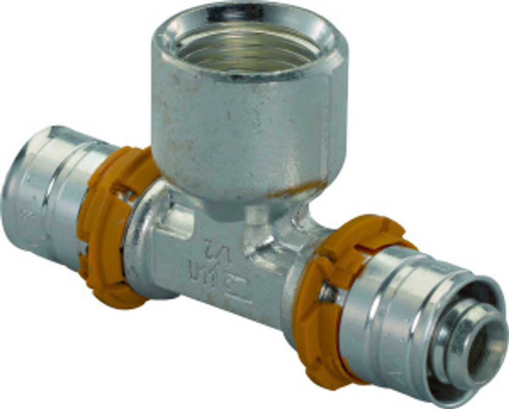 S-PRESS ТРОЙНИК С ВНУТРЕННЕЙ РЕЗЬБОЙ ЛАТУННЫЙ 20-RP3/4"ВР-20 '10В (замена на 1070597)