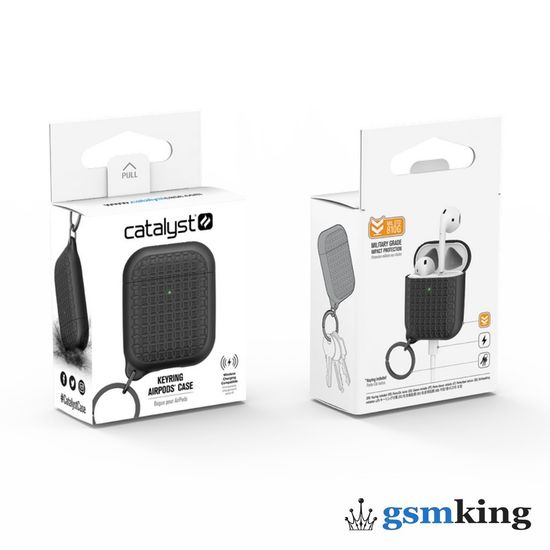 Catalyst Keyring Case for AirPods 1 | 2 Stealth Black (Чёрный)
