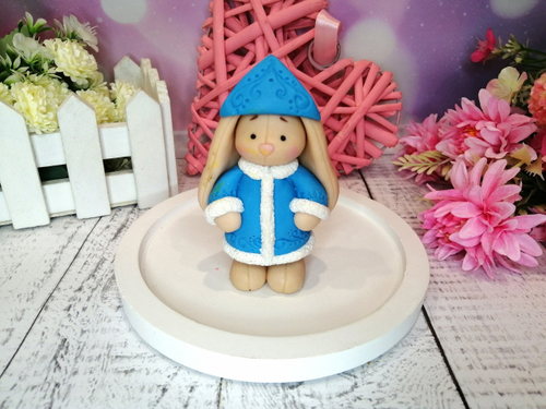 Силиконовая форма Зайка Снегурка