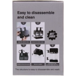 Дозатор для моющих средств 2х350мл 17х19х16 черный 8875