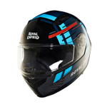 Шлем интеграл Royal Enfield, цвет - черно-синий, размер - XL (620 мм), арт. RRGHEP000544 (HESS22012GLOSS BLACK)