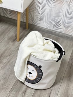 Корзина для белья текстильная (Ёжик)