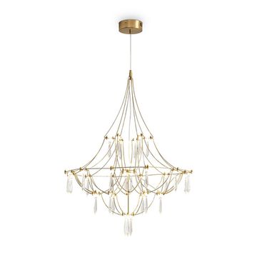 Подвесной светильник LED 18W 3000K FR6138PL-L21BS латунь Amela Freya