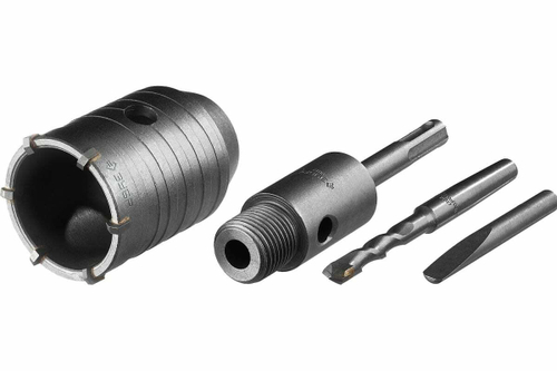 Коронка с державкой по бетону ЗУБР Профессионал 50 мм, SDS-Plus 2918-50