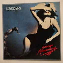 Винтажная виниловая пластинка LP Scorpions Savage Amusement (Germany 1988) (Club Edition)