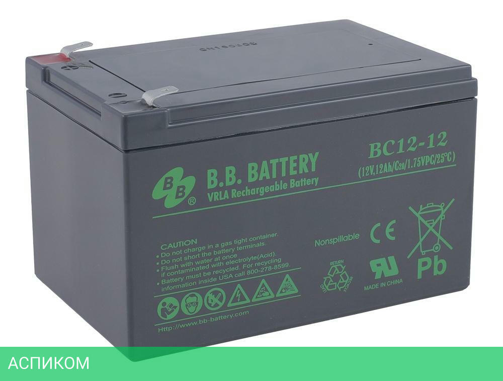 Аккумулятор для ИБП B.B. Battery BC 12-12